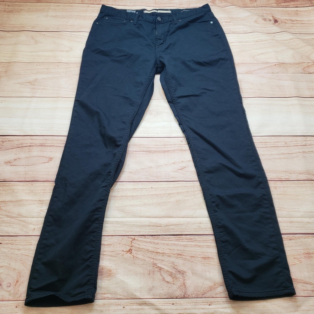 Banana Republic‎ Pants Mens 36x34 Black Travel Jean Athletic Fit Chino Stretch